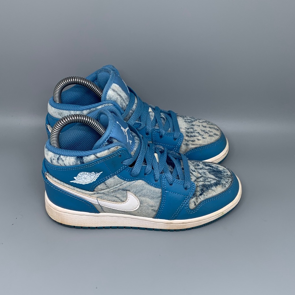 Jordan 1 Mid Washed Dutch Shoes‎ Kids Sz 4